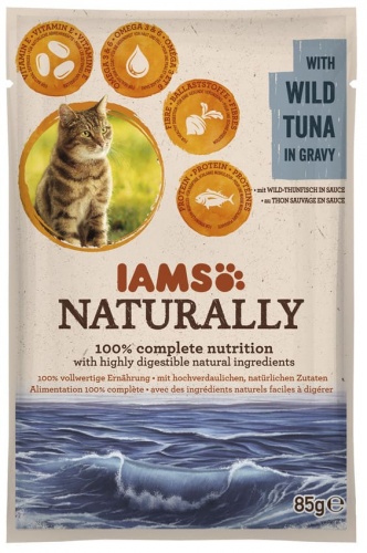 IAMS Naturally Adult Wild Tuna 85g